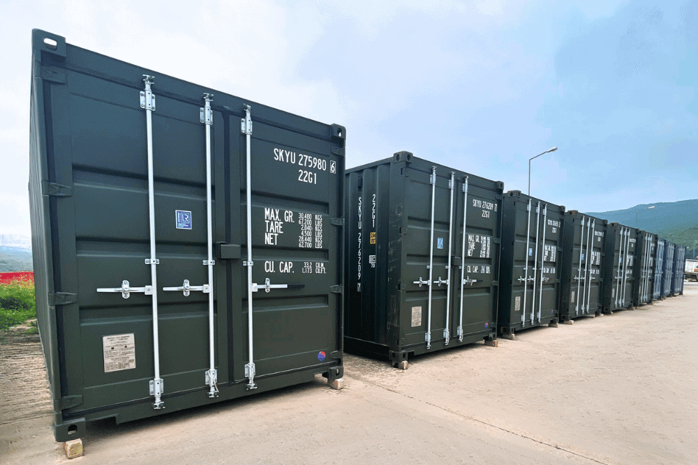 GMH-098 Container Model — exterior view of the containerized run-flat workshop ready for deployment